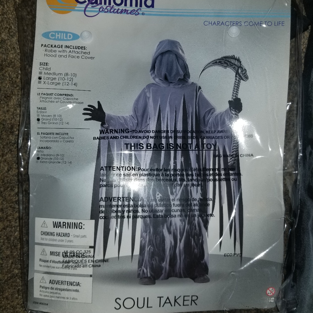 Grim Reaper Costume California Costumes 1012